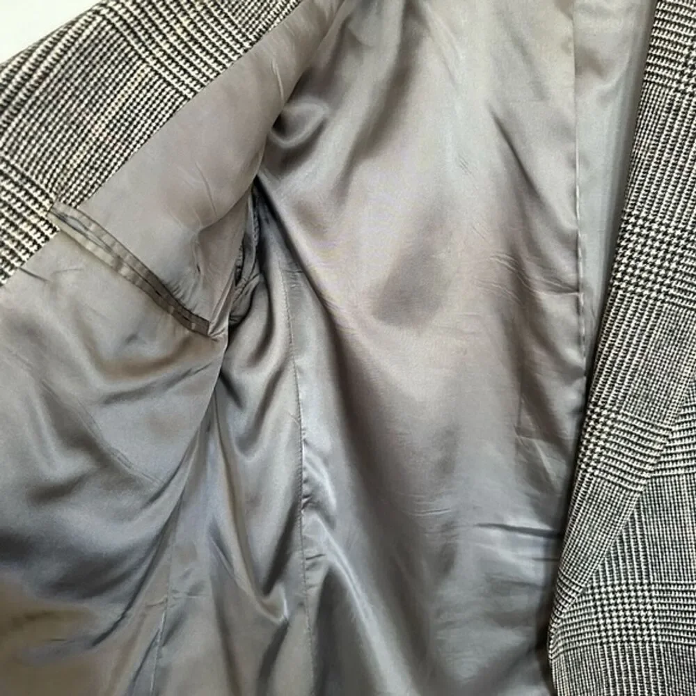 Vintage Brooks Brothers Plaid Camel Hair Sport Coat size 44 short